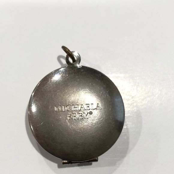 Michaela Frey Vintage Enamel Locket Pendant - Picture 3 of 6